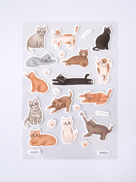 Cat Vinyl Sticker Sheet