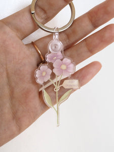 Keep Growing Floral Acrylic Keychain