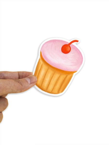 Cupcake Waterproof Sticker