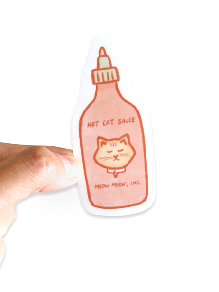 Hot Cat Sauce Vinyl Sticker