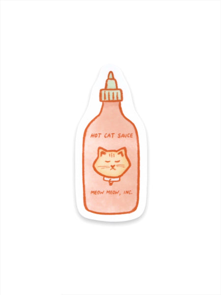 Hot Cat Sauce Vinyl Sticker